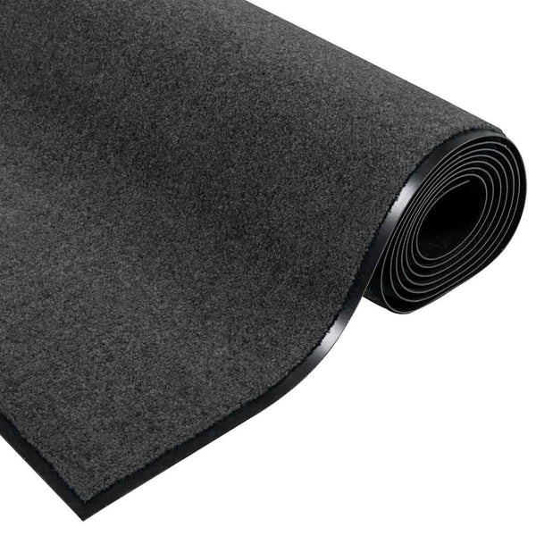 Fußmatte Anthrazit Schwarz 120x250 cm