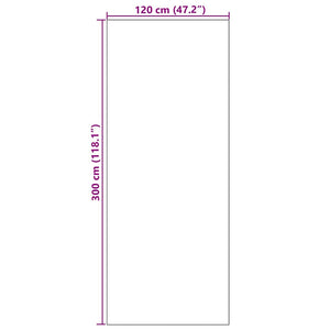 Rot-Schwarze Fußmatte 120x300cm