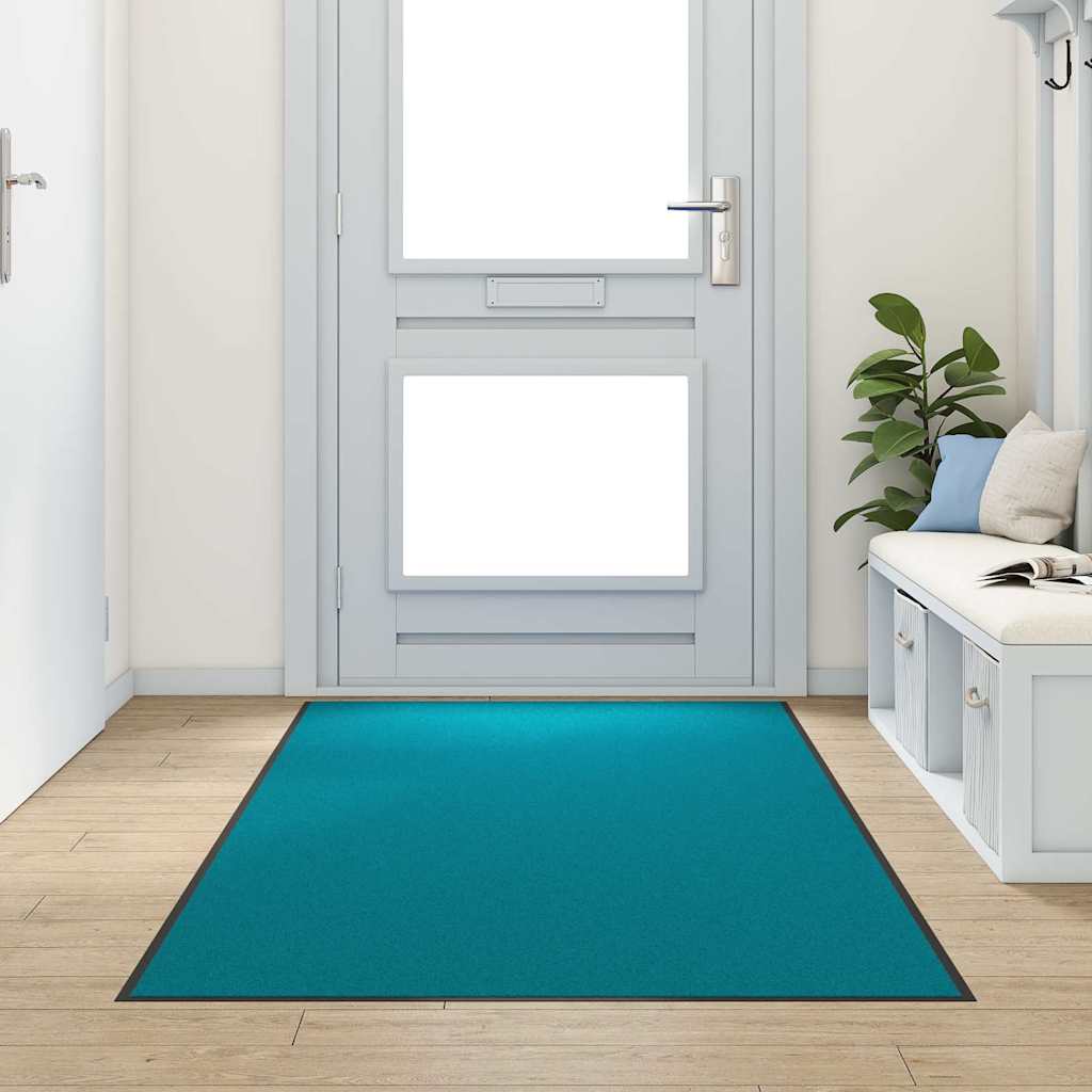 Fußmatte Cyan Schwarz 120x300cm Polyamid