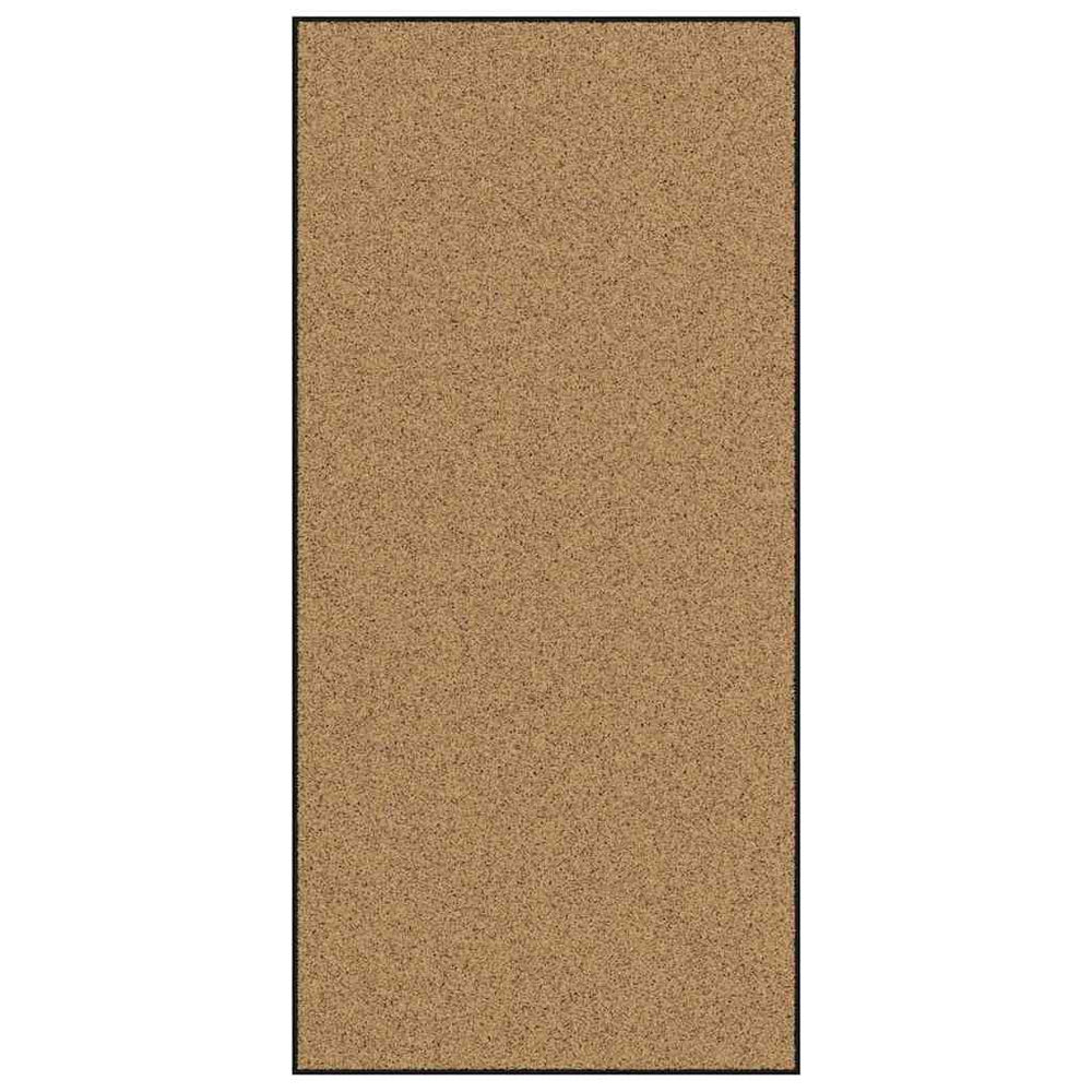 vidaXL Paillasson crème et noir 120 x 250 cm Polyamide et PVC