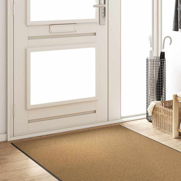 Fußmatte Creme/Schwarz 120x350 cm