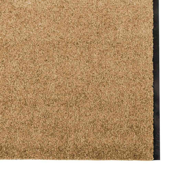 Fußmatte Creme Schwarz 120x400 cm
