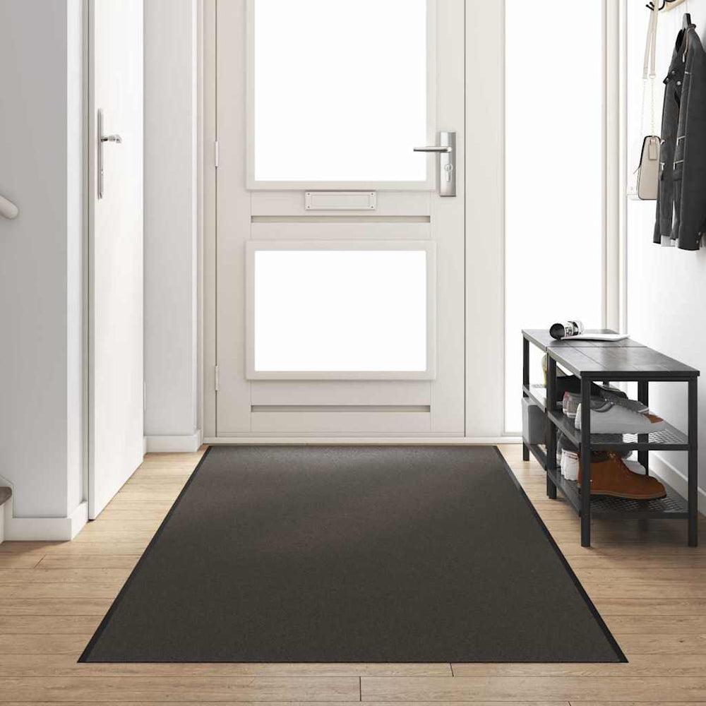 vidaXL Paillasson anthracite et noir 120 x 350 cm 100 % polyamide