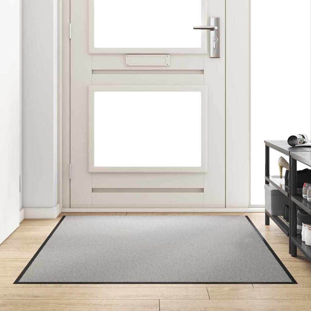 vidaXL Paillasson gris et noir 120 x 180 cm 100 % polyamide