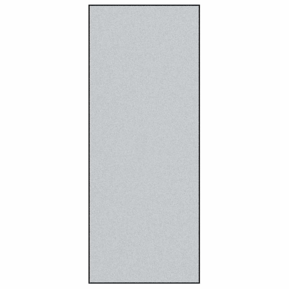 vidaXL Paillasson gris et noir 120 x 300 cm 100 % polyamide