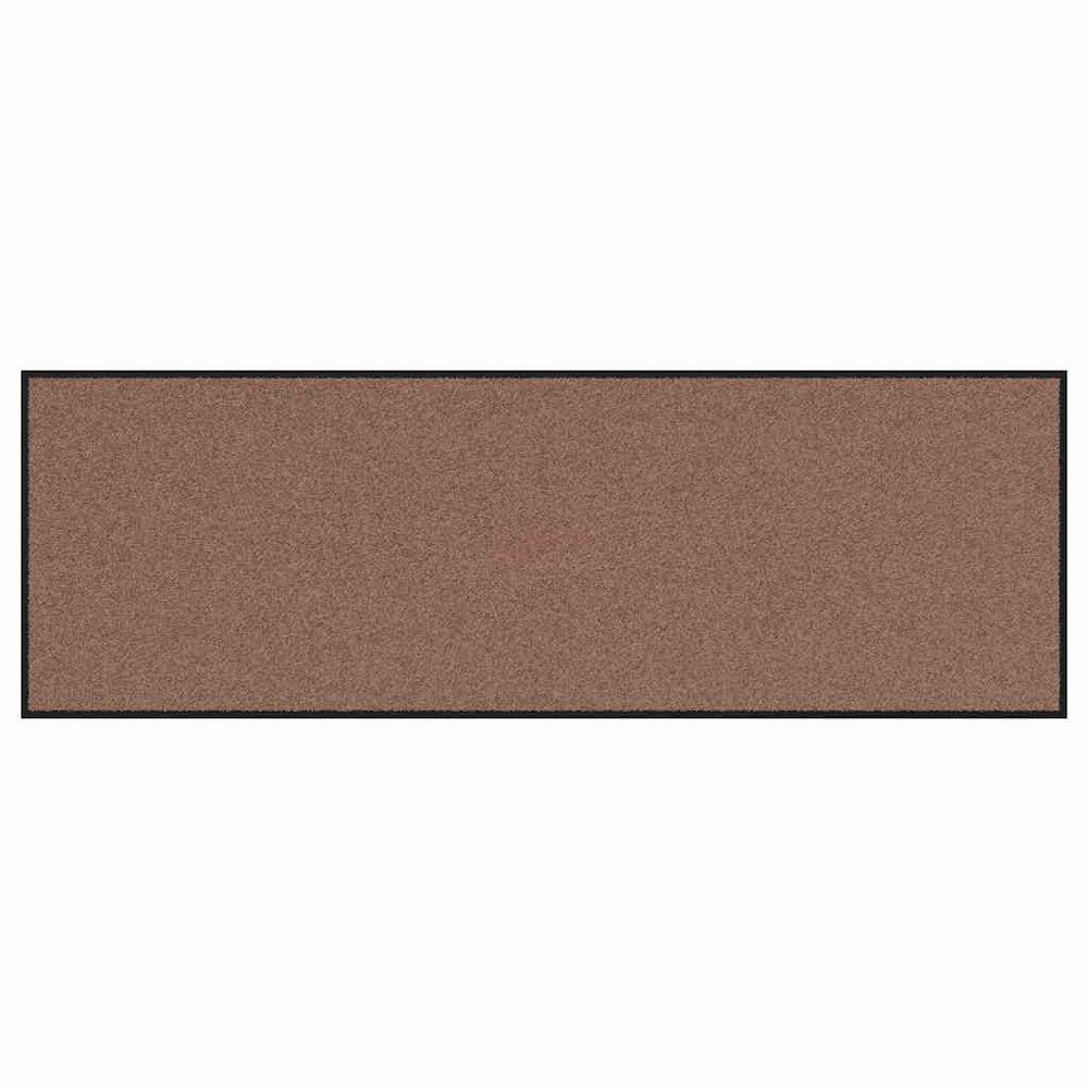 vidaXL Tapis de porte marron et noir 60 x 180 cm 100 % polyamide