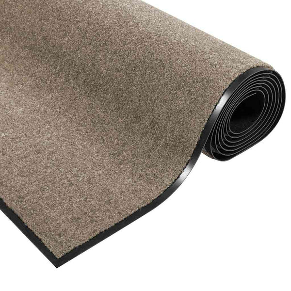 Fußmatte Beige Schwarz 90x150 cm