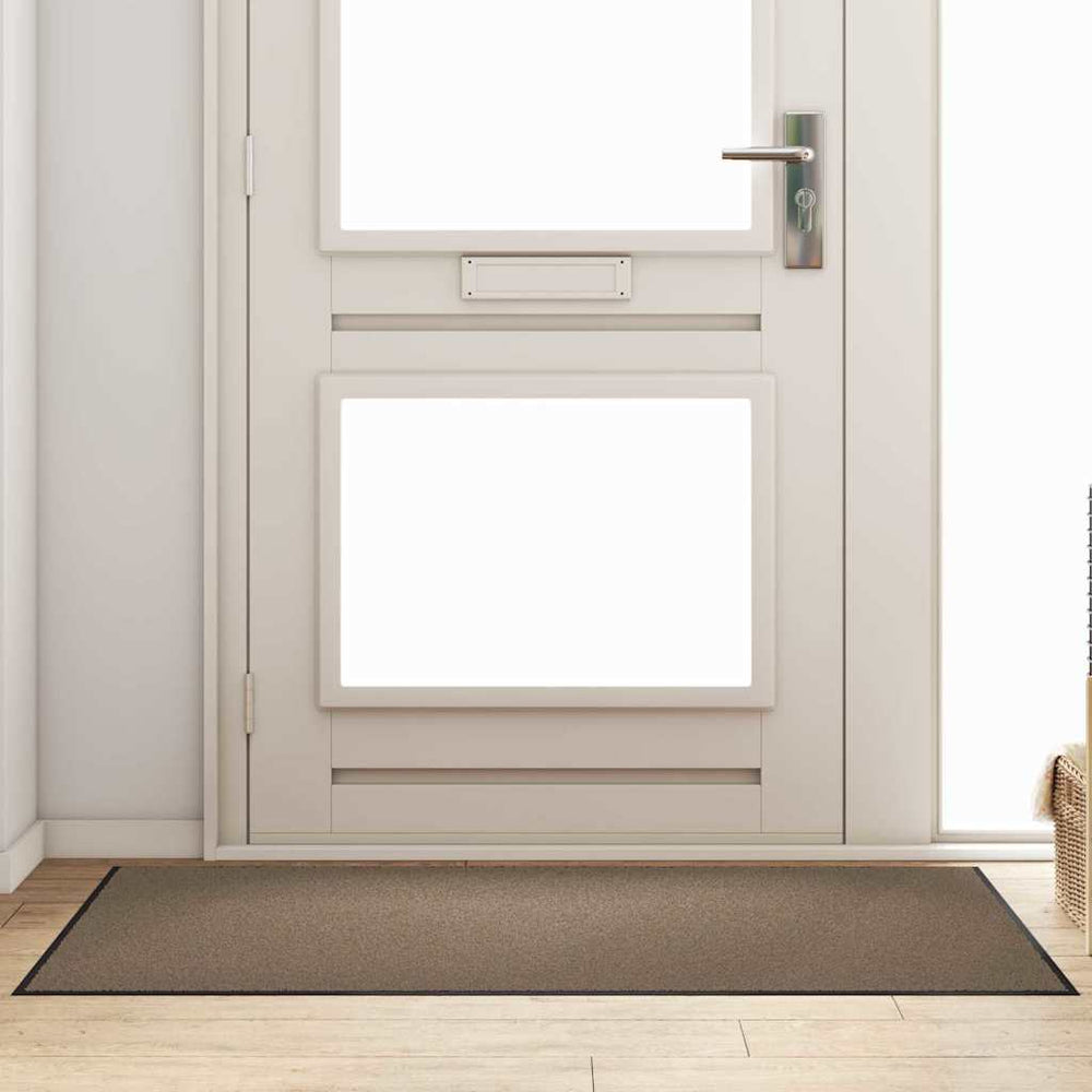 vidaXL Paillasson beige et noir 90 x 150 cm 100 % polyamide