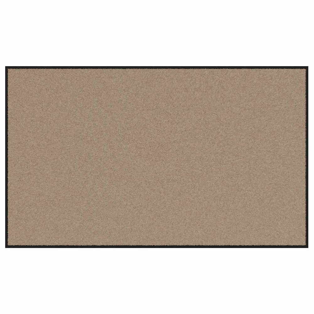 vidaXL Paillasson beige et noir 90 x 150 cm 100 % polyamide