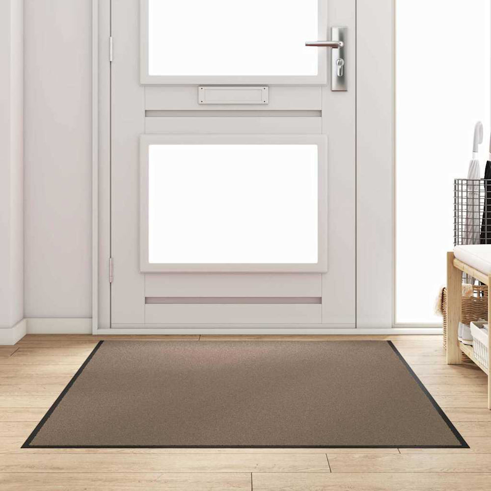 vidaXL Paillasson beige et noir 120 x 180 cm 100 % polyamide