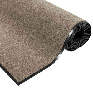 Fußmatte Beige Schwarz 120x250 cm Polyamid