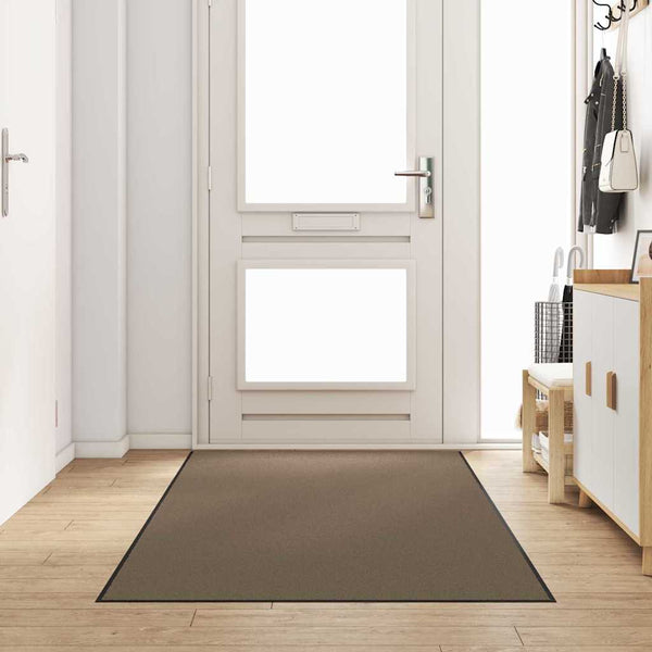 Fußmatte Beige Schwarz 120x300 cm Polyamid