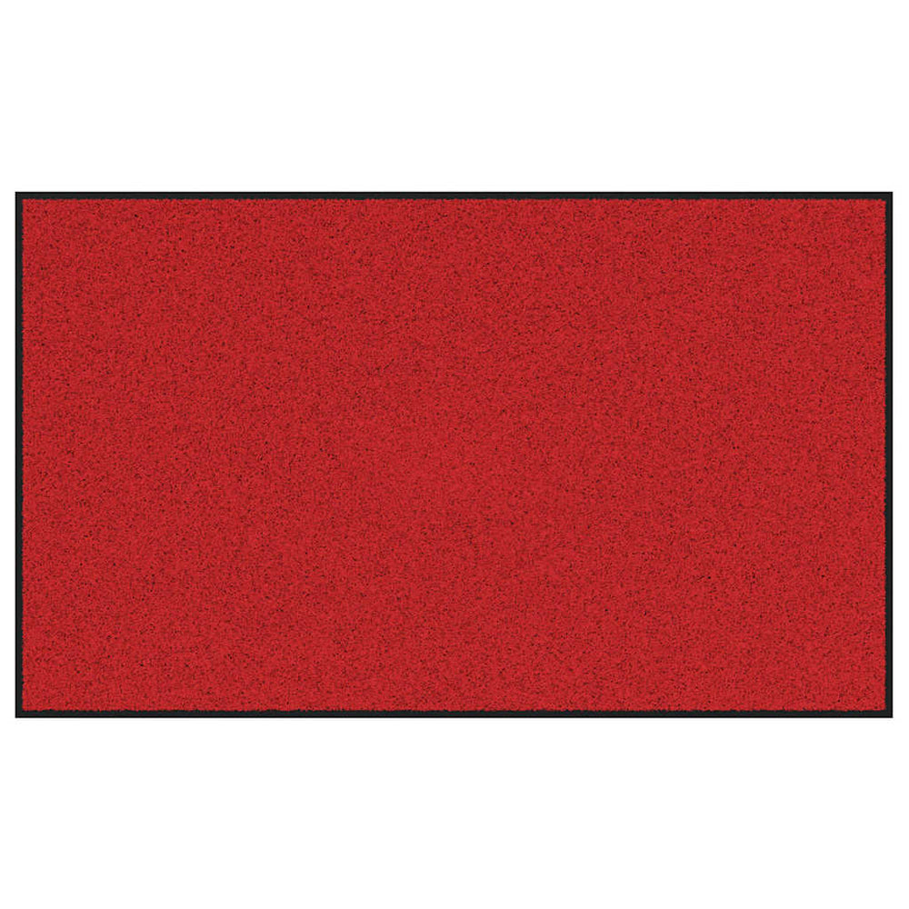 vidaXL Paillasson Rouge et Noir 90 x 150 cm 100 % Polyamide