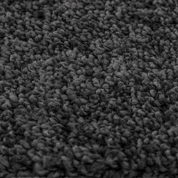 Dunkelgrauer Shaggy Teppich 200x200 cm