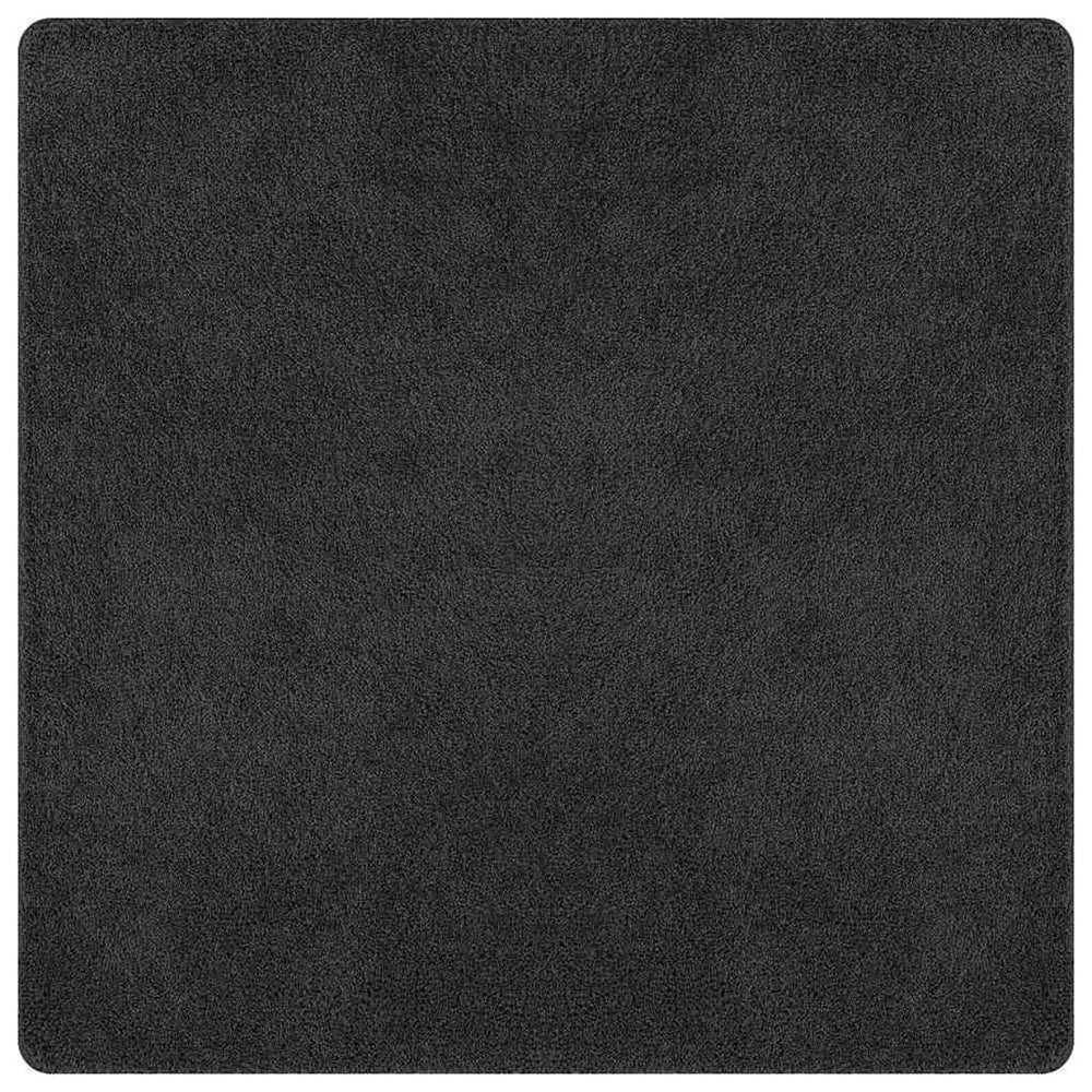 Dunkelgrauer Shaggy Teppich 200x200 cm