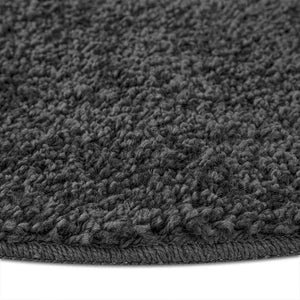 Dunkelgrauer Shaggy Teppich 160x160cm