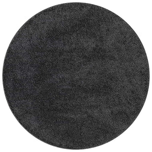 Dunkelgrauer Shaggy Teppich 160x160cm