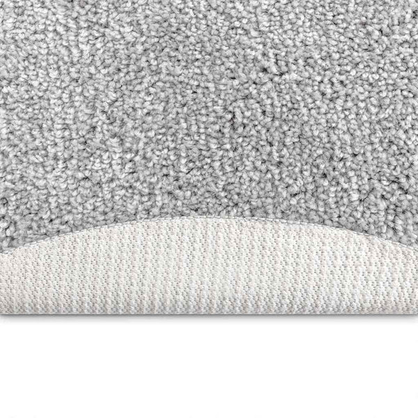 Grauer Shaggy Teppich, 120x120 cm