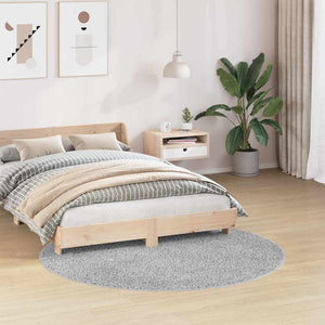 Grauer Shaggy Teppich, 160x160 cm
