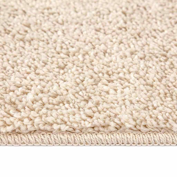 Creme Shaggy Teppich 200x200 cm