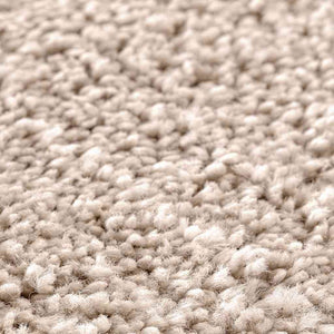 Anti-Rutsch Shaggy Teppich Creme 160x160 cm