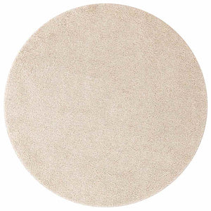 Anti-Rutsch Shaggy Teppich Creme 160x160 cm