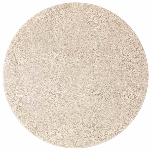 Anti-Rutsch Shaggy Teppich Creme 160x160 cm