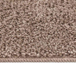 Braun Shaggy Teppich Rutschfest 120x120cm