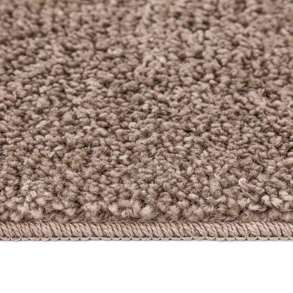 Braun Shaggy Teppich Rutschfest 120x120cm
