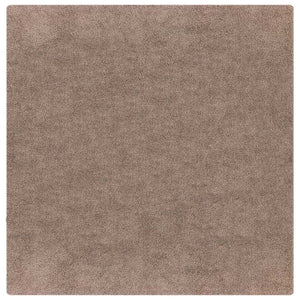 Braun Shaggy Teppich Rutschfest 120x120cm
