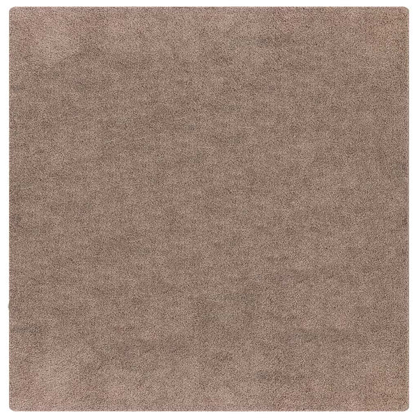 Braun Shaggy Teppich Rutschfest 120x120cm