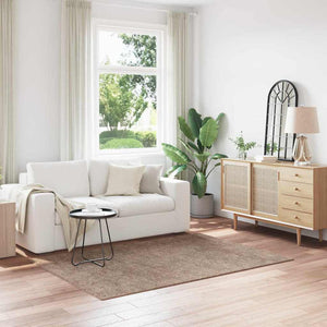 Braun Shaggy Teppich 140x200 cm