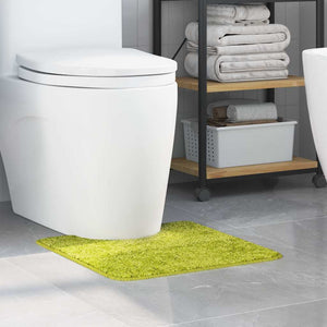 Rutschfeste Badematte Grün mit Toilettenausschnitt