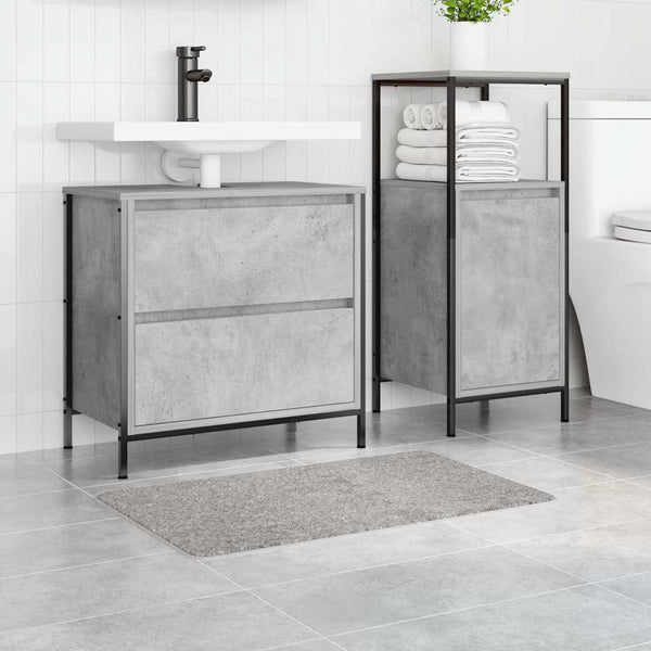 Rutschfeste Badematte Grau 50x80 cm