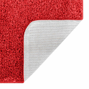 vidaXL Tapis de bain antidérapant Rouge 50 x 80 cm PP