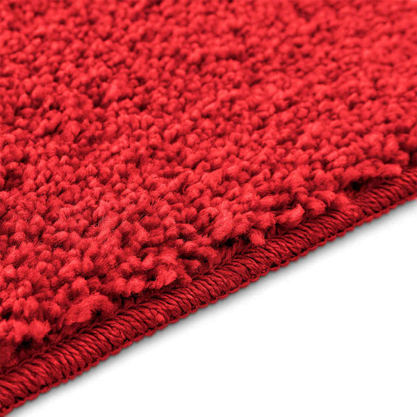 vidaXL Tapis de bain antidérapant Rouge 50 x 80 cm PP