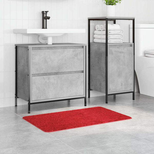 vidaXL Tapis de bain antidérapant Rouge 50 x 80 cm PP