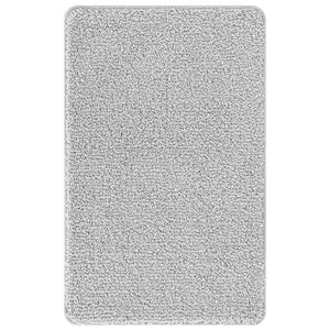 vidaXL Tapis de bain antidérapant gris 60 x 90 cm PP