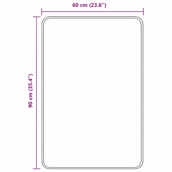 vidaXL Tapis de bain antidérapant gris 60 x 90 cm PP