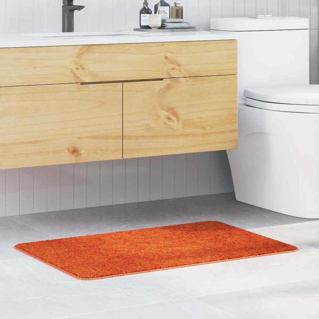 Orange Badematte Rutschfest 60x90 cm