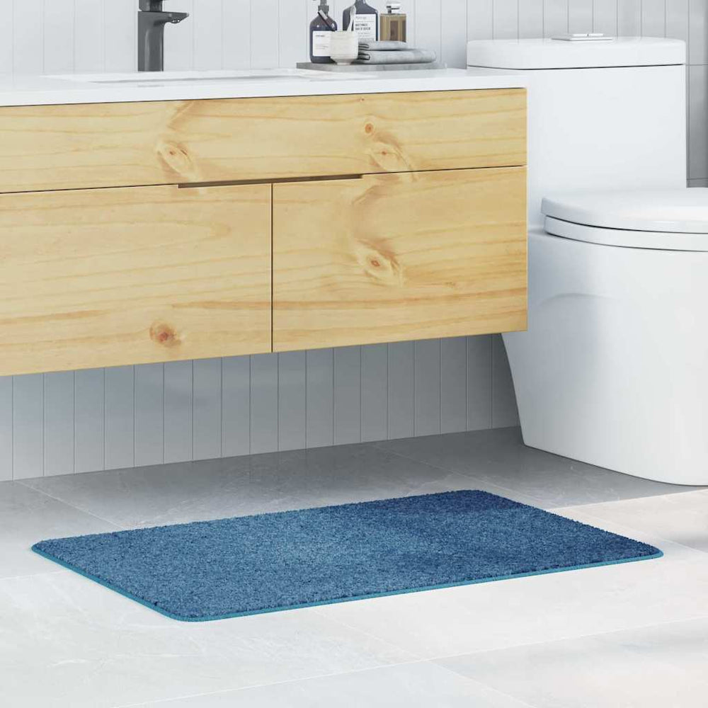 Blaue Badematte Rutschfest 60x90 cm