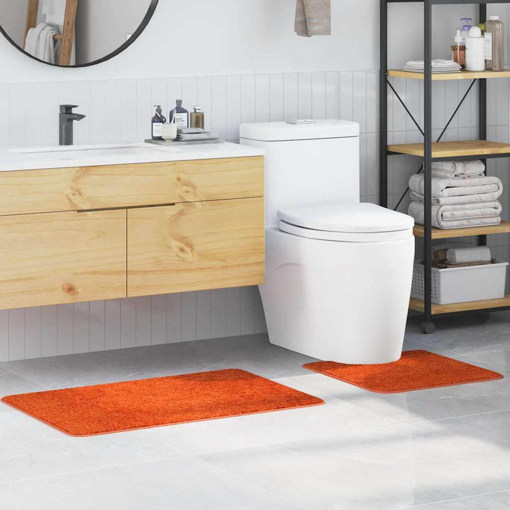 Anti-Rutsch Badematten Set Orange