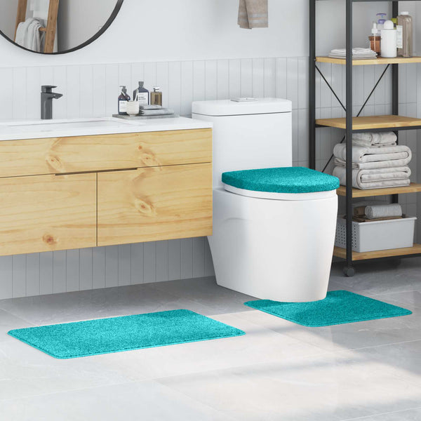 Türkis Badematten Set, 3-teilig