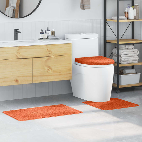 Anti-Rutsch Badematten Set Orange 3-teilig