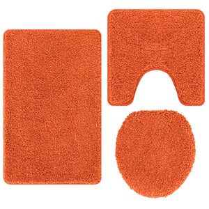 Anti-Rutsch Badematten Set Orange 3-teilig