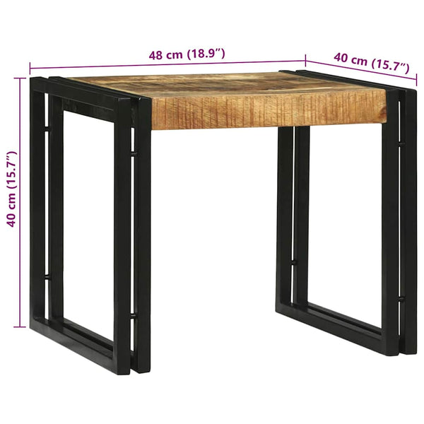 Couchtisch 2er Set Braun Mango Massivholz