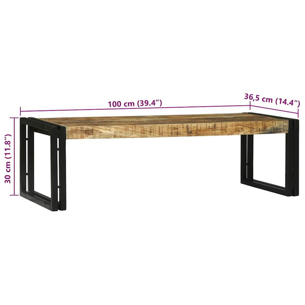Couchtisch 2er Set Braun Mango Massivholz