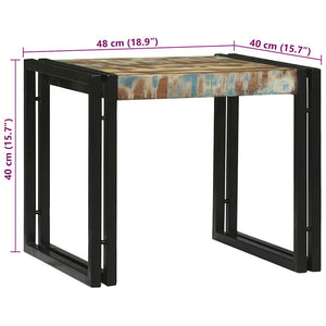 Couchtisch 2er Set Mehrfarbig Massivholz