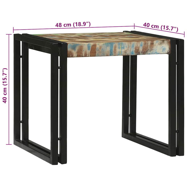Couchtisch 2er Set Mehrfarbig Massivholz