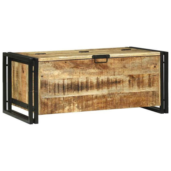 Couchtisch Braun Mango Massivholz 90x50 cm